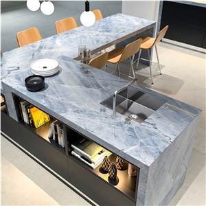 Ijen Blue Quartzite Kitchen Countertops
