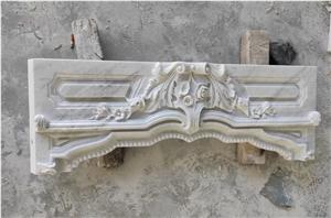 Popular White Marble Fireplace, Marble Stone Fireplace