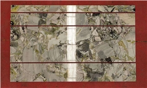 China Cold Jade Green Ice Green Marble Tiles Interior Decor