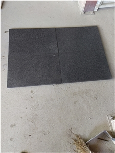 Chinese Dark Grey Granite G654 Flamed Tiles For Special Sale