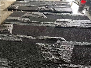 G654 Exterior Wall Floor Custom Grooved Surface Grey Granite Tiles