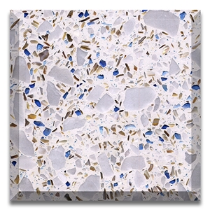 Console Natural Wall Stone Tile Terrazzo Slab For Floor