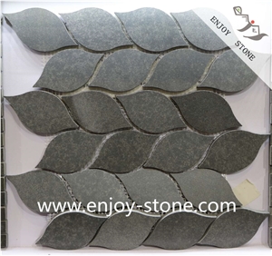 China Grey Basalt Mosaic/Honed/Mosaic Pattern/Mosaic Tiles