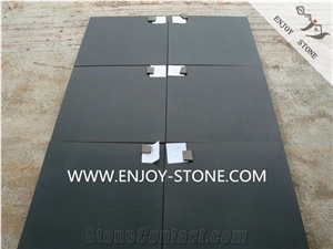 Honed Hainan Black Basalt Wall, Floor Tiles