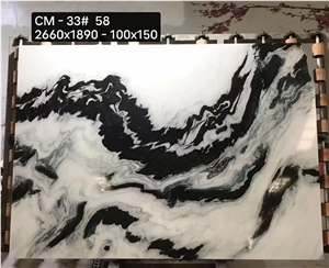 Panda White Marble,Book Matched