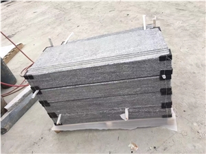 Natural Granite Non-Slip Stair Tread With Grooves Steps