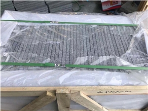 New G684 Black Granite Flamed Tile Wall Cladding Tile