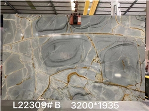 Brazil Blue Roman Quartzite Polished Slabs