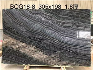 China Antiquity Wood Grain Marble Brown Polished Big Slabs