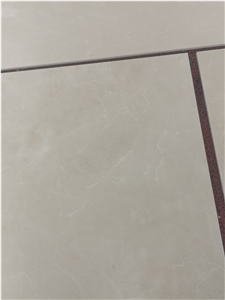 Fiberglass Backed Aran White Marble Composite Stone For Indoor Wall