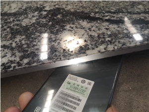 Translucent Black Granite Backed Glass Panels For Table Top