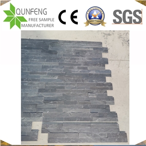 China Black Split Culture Stone Z Slate Wall Stone Tiles
