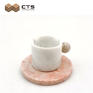 Cheap Cup Coaster Home Decor Pink Marble Wholesale
