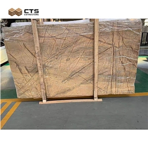 High Quality Select Type Customized Rainforest Brown Slab