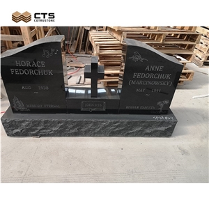 Shanxi Black Tombstone And Monument Markers Custom Shape
