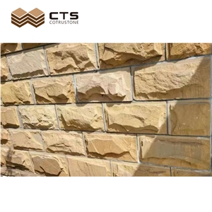 Yellow Cheap Sandstone High Quality Nature Stone Cladding