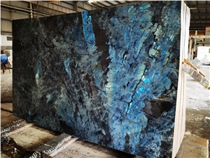 Lemurian Blue Labradorite Blue Granite Slabs Floor Wall