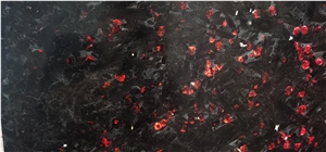 Ruby Red Granite Stone Galss Translucent Laminated Panel
