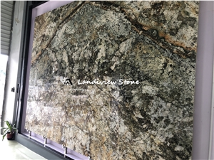 Brazil Yellow Granite Shangri-La Granite For Wall And Floor