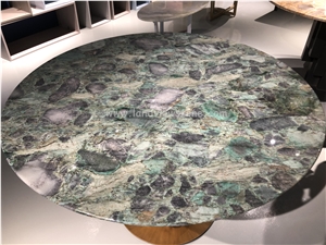 Carrara White Marble Round Coffee Table