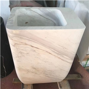 Custom Sink Freestanding Wash Basin Marble