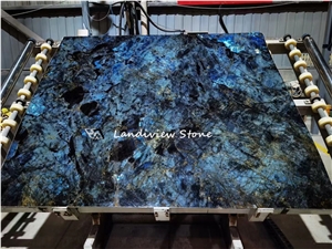 Exotic Blue Labradorite Blue Slabs For Wall And Floor Design
