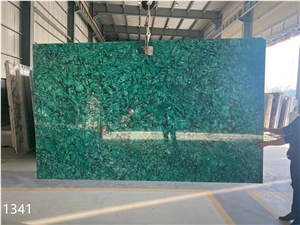 Brazil Green Peacock Granite Verde In China Stone Market