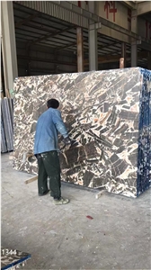 Kylin Marble Unicorn Antique River Jade Slab Wall Tile