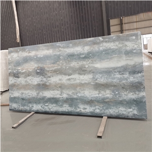 Artificial Stone 6023 Cloudy White Quartz Concrete