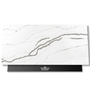 Customized Bookmatched Quartz Artificial Quartz Slabs 5013