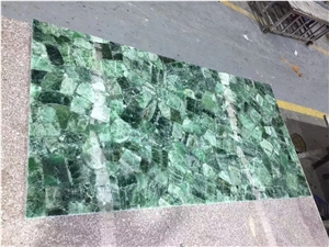 Goldtop Stone OEM/ODM Green Fluorite Onyx Semiprecious Slabs