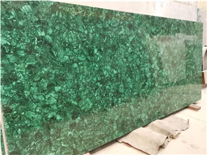Goldtop Stone OEM/ODM Malachite Green Semiprecious Stone Slab