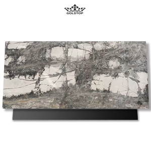 Goldtop Stone OEM/ODM Winter River Snow Marble