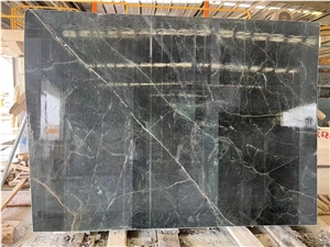 High End Dark Green Marble Slab Large Size For Wall