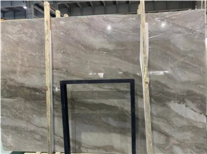Light Brown Wooden Marble Slab For Floor Wall