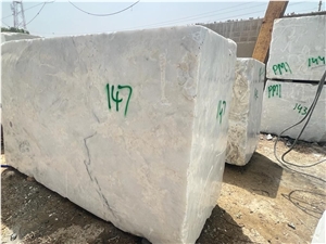 Sky White Marble Block From Pakistan