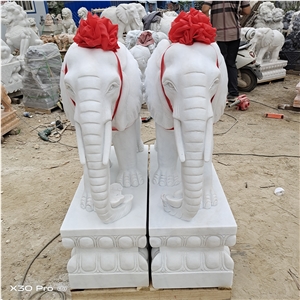 Big White Elephant Sculpture