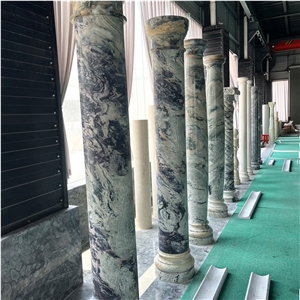 Customized Marble Cloumn Round Pillar Outdoor Building Decor
