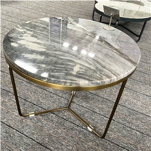 Luxury Custom Size Home Furniture Marble Round Coffee Tables