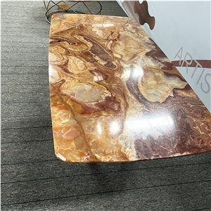 Luxury Customize Onyx Dining Tables Furniture For Home Decor