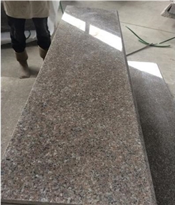 Polished G664 Brown Black Granite Tiles