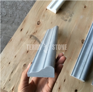 Italy Bardiglio Gray Marble Crown Molding Skirting Borders