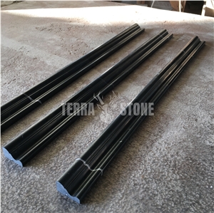 Nero Marquina Black Marble Crown Moulding Trim Molding