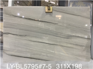 18MM Polished Silver Shadow Quartzite Slab Tiles