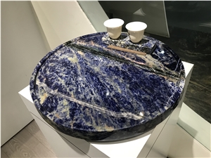 Sodalite Blue Granite Tea Tray Tea Board Tea Table Teaware