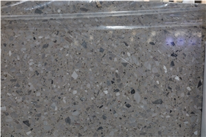 China Grey Cement Terrazzo Large Slab Polish For The Wall