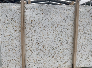 Hot New Translucent  White Terrazzo  With Light