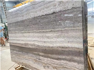 Hot Silver Travetine Good Quality  Slab In Stock