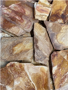 Red Multicolor Bulgarian Gneiss - Flagstone