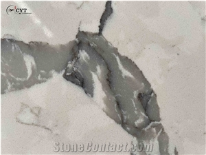 30Mm Thick Artificial New Calacatta Quartz Stone Slabs